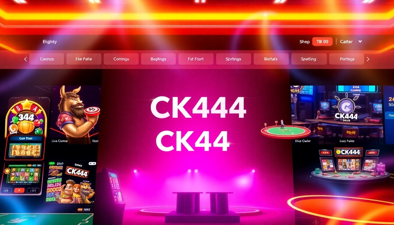 CK444 offers an engaging online gaming experience with sleek visuals and diverse betting options.