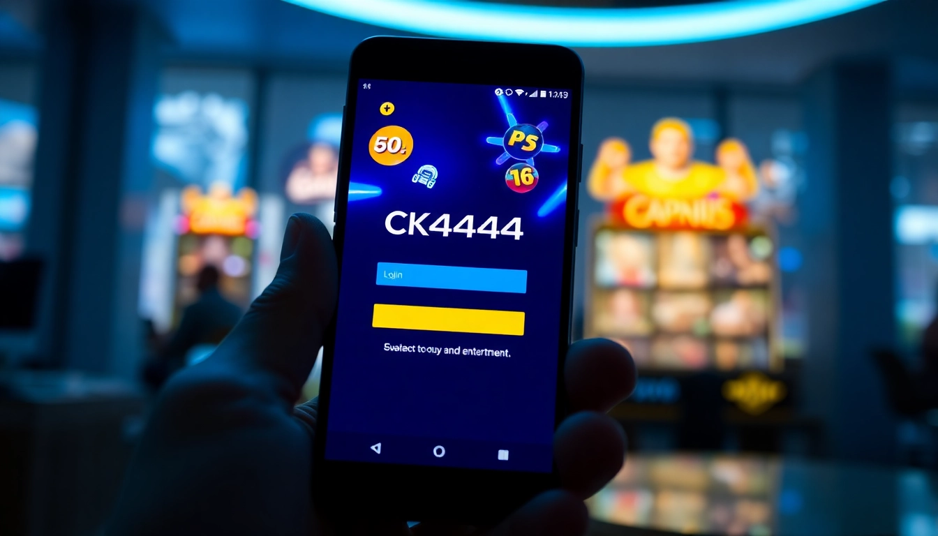 Use the ck4444 login app android to access secure online gaming on your mobile device with a user-friendly interface and vibrant graphics.