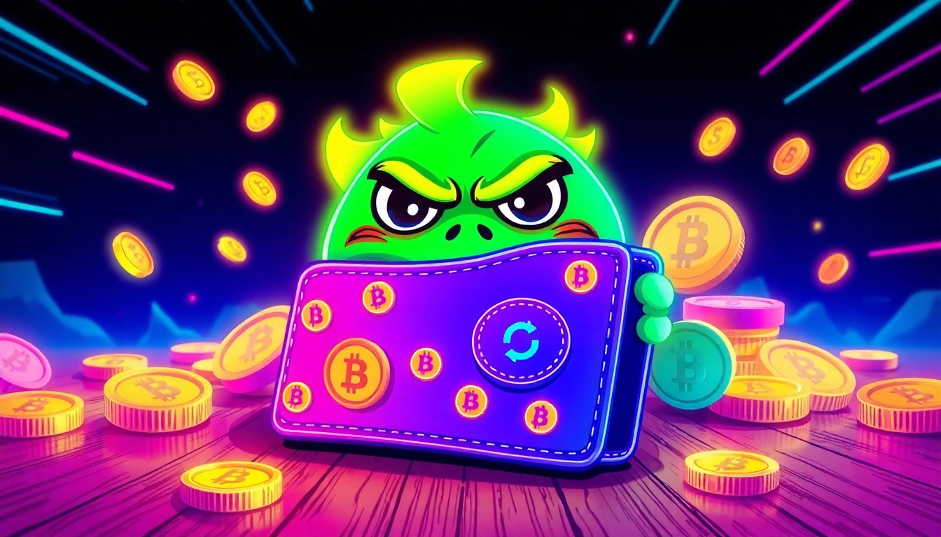 Actively using Angry Pepe Wallet on a smartphone with meme coins and GambleFi icons,